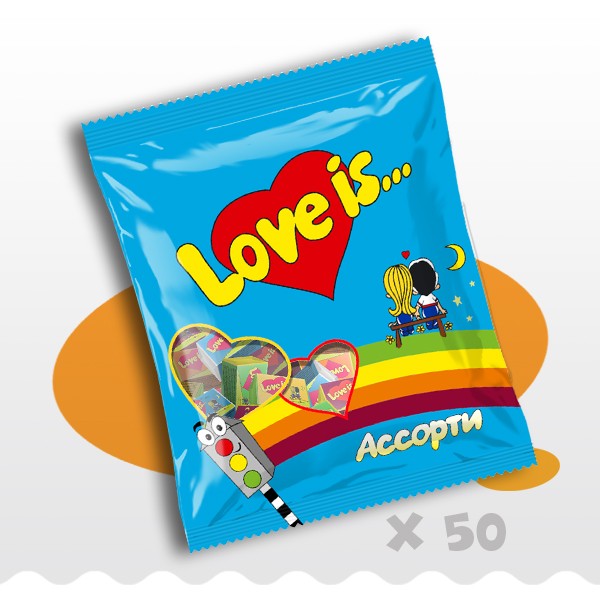 Love is… Жевательная резинка 50 шт. в пакете